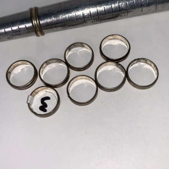 Sterling Silver Thick Double Band Ring, Size 3 - Picture 7 of 8